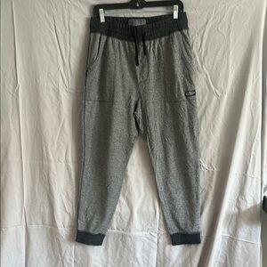 Gray Brooklyn Cloth Jogger Pants with Black Accents